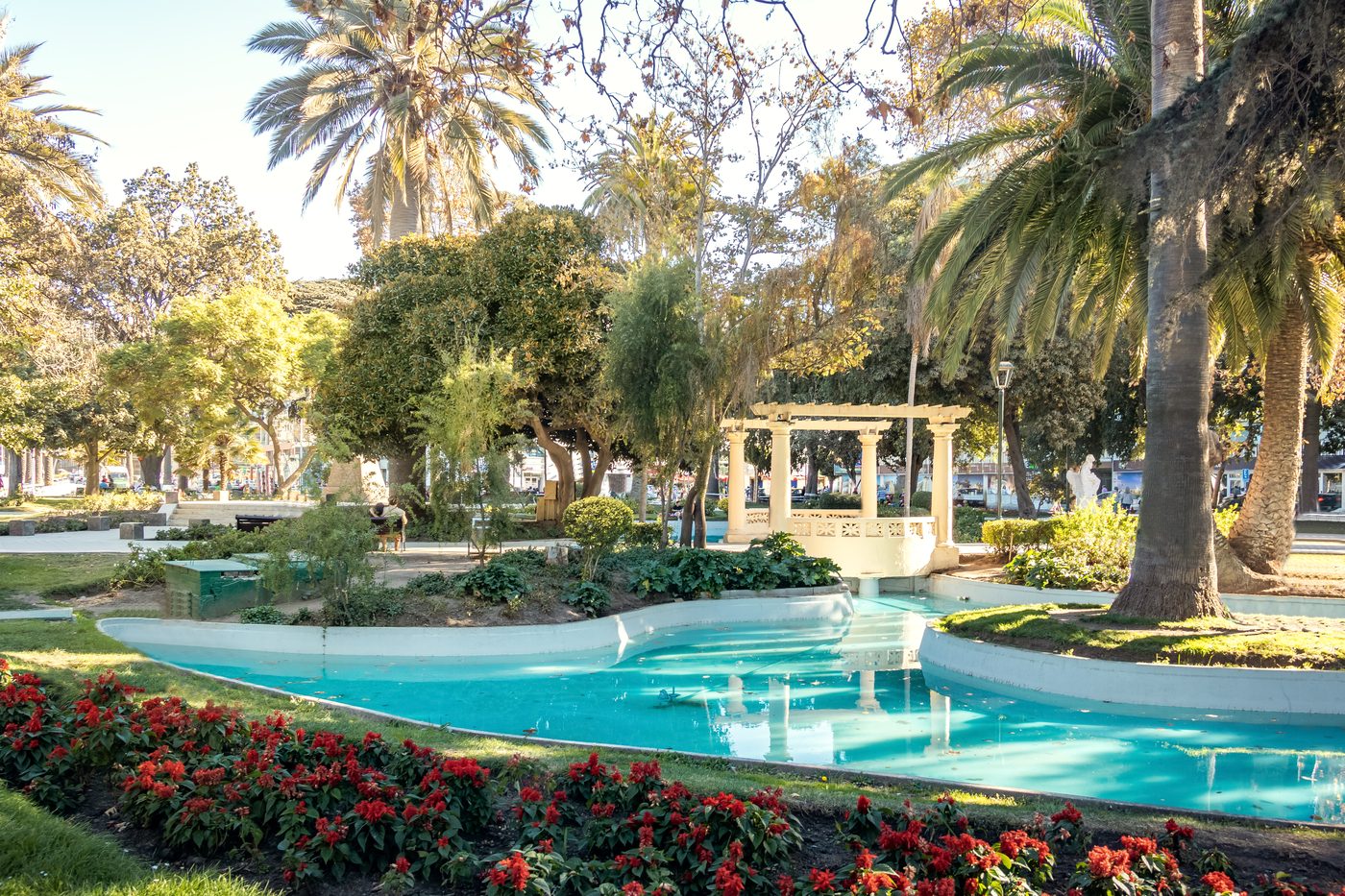 Plaza Vergara, a pasos del Hotel Albamar en Viña del Mar